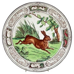Wedgwood Formosa Pattern Rabbit and Hare Cabinet Plate, Pattern A3780