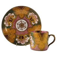Antique Jackson & Gosling Attributed Demitasse Cup and Saucer, ca 1890