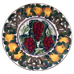 Aluminia Copenhagen Faience Fruit Charger Plate, Pattern 529/300