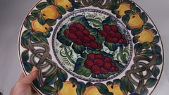 Aluminia Copenhagen Faience Fruit Charger Plate, Pattern 529/300
