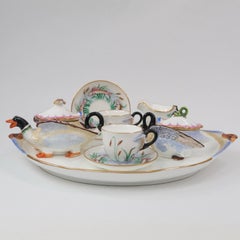 Attributed to Coalport Majolica Tête-à-Tête Cabaret Tea Service
