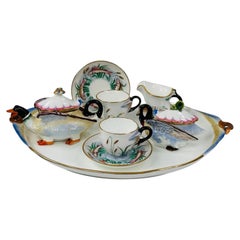 Attributed to Coalport Majolica Tête-à-Tête Cabaret Tea Service