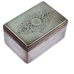 Scatola antica in argento per pot-pourri di William Richard Corke, T. Brigg Piccadilly