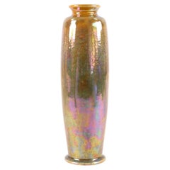 Antique Ruskin Pottery Iridescent Lustre Glazed Slender Vase