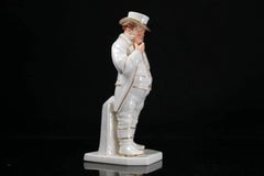 AntiqueRoyal Worcester Porcelain 'John Bull' Figurine by James Hadley
