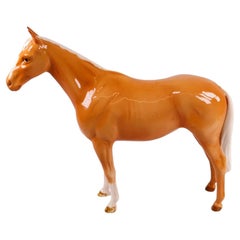 Mid Century Beswick Pottery Palomino Imperial Horse Figurine, Model 1557