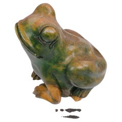 Mid Century Baccerini Portofino Italian Carved Alabaster Frog Figurine
