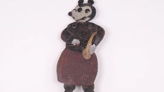 Articulated Minnie Mouse Disney Painted Sheet Metal Dancing Toy Figure c 1930s