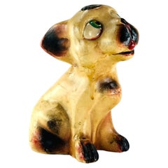 English Art Pottery Bonzo Dog Hand-Painted Ceramic Figurine 1930s