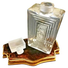 Flacon de parfum Duncan en cristal transparent et dépoli de Lalique France, n° 3