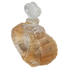 Lalique 'Deux Coeurs' Crystal Perfume Bottle with Box and COA