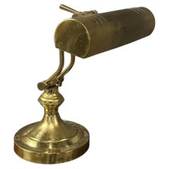 Art Deco Style Vintage Brass Twin-Arm Adjustable Bankers Desk Lamp