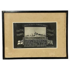 Abrahams & Sons Framed HMS Grafton Dunkirk Naval Memorial Photographic Print