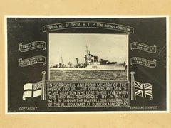 Abrahams & Sons Framed HMS Grafton Dunkirk Naval Memorial Photographic Print