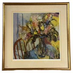 Barbara A. Wood Limited Edition Floral Still Life Serigraph Print 414/750
