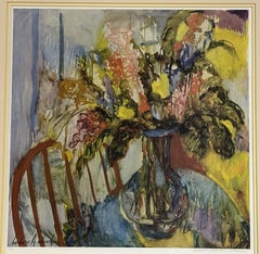 Barbara A. Wood Limited Edition Floral Still Life Serigraph Print 414/750