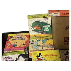 Harmony Deluxe Wide 8mm Cine Film Viewer Editor with 15 Boxed Walt Disney Reels