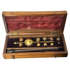 Antique Sikes Hydrometer Set in Fitted Case, L. Lumley & Co. Ltd
