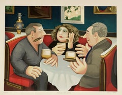 Beryl Cook 'Russian Tea Room' Signed Limited Edition Silkscreen Print