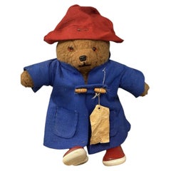 Vintage-Paddington-Bär mit roten Gummistiefeln, zugeschrieben Gabrielle Designs