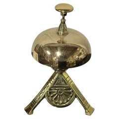 Victorian Aesthetic Movement Brass Table Bell the Manner of Christopher Dresser