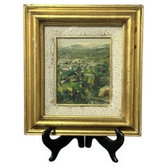 René Paluccio-Ferracin, Sanremo Hillside Landscape, Framed Oil Painting