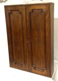 Antique H. Upmann Cuban Cedar Humidor and Advertising Wall Cabinet