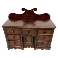 Antique Victorian Mahogany Miniature Apprentice Piece Sideboard Cabinet