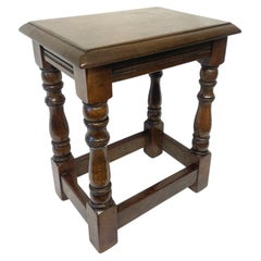 Bevan Funnell Mid Century Solid Oak Joint Stool Occasional Table
