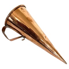 Antique Georgian Conical Copper Ale Muller or Cider Warmer