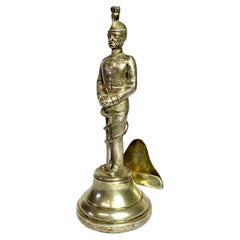 George VI Sterling Silver Soldier Menu Holder, Goldsmiths & Silversmiths