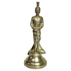 George VI Sterling Silver Soldier Menu Holder, Goldsmiths & Silversmiths