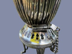 Antique Walker & Hall Sheffield Silver-Plated Spirit Kettle on Stand