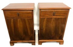 Pair of Georgian Style Mahogany Bedside Cabinets, circa 1940