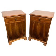Pair of Georgian Style Mahogany Bedside Cabinets, circa 1940