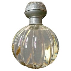 Large Doulton Fluted Glass Factice Display Perfume Bottle