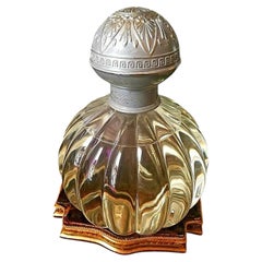 Large Doulton Fluted Glass Factice Display Perfume Bottle