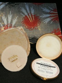 Yardley of London Gilt Powder Compact and Lavender Perfume Gift Set