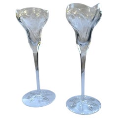 Bougeoirs en cristal taillé Lenox Longwood, lot de 2, 20 cm