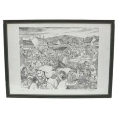 Rowel Friars 'Fair Day' Signed Limited Edition Print, 67/100, Framed