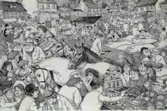 Rowel Friars 'Fair Day' Signed Limited Edition Print, 67/100, Framed