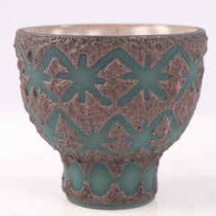 Mid Century Ceramano Rüstica West German Art Pottery Footed Vase, Form 102