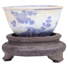 Chinese Export Blue and White Porcelain Tea Cup, Ca Mau Shipwreck Cargo