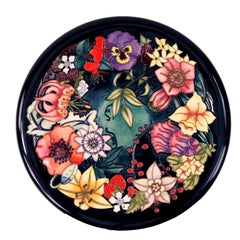 Caricatore “Moorcroft Carousel” di Rachel Bishop, piatto in ceramica artistica da 36 cm