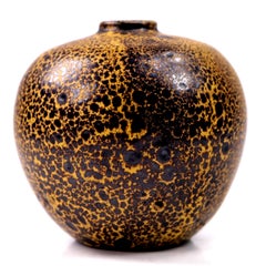 Elly & Wilhelm Kuch German Studio Pottery Globular Miniature Vase