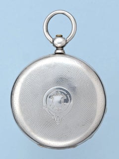 Thèvenaz Frères Silver Open Face Pocket Watch with Attached Folding Keys