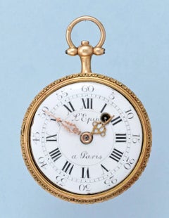 Lépine Two-Colour Gold Verge Pocket Watch with Matching Chatelaine