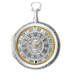 Joseph Bockh Silver Pair-Cased Quarter Repeating Pocket Watch