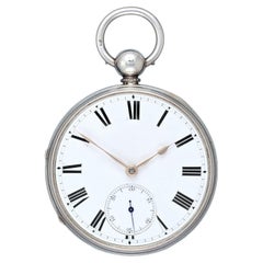 John Archer English Silver Open-Face Spring Detent Pocket Chronometer