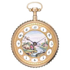 French 18ct Gold Quarter Repeating Pocket Watch Signed Breguet et Fils